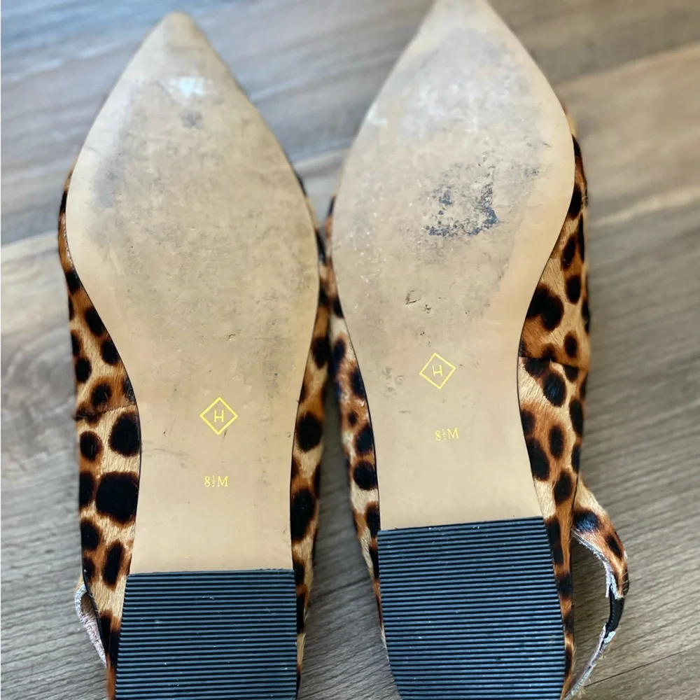 Nordstroms - halogen faux fur leopard slingbacks - Picture 9 of 9